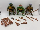TEENAGE MUTANT NINJA TURTLES 1988 LEONARDO & Donatello & Raphael w/weapons
