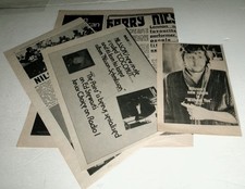 HARRY NILSSON Vintage Original 4 pc Lot UK Newspaper Clippings 1972 Pop Rock