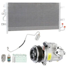 For Ford Flex Lincoln MKT EcoBoost A/C Kit w/ AC Compressor Condenser Drier GAP