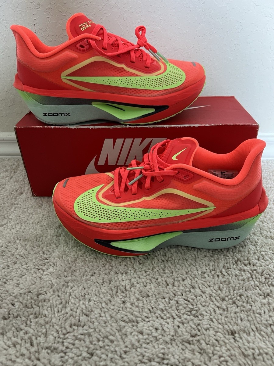 Nike Zoom Fly 6 Road Racing Shoes Bright Crimson Lime Blast