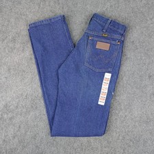 Vintage Wrangler Jeans Mens 28x36 Blue Denim Cowboy Cut Made in USA 13MWZ 90s