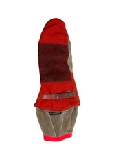 Vintage 1910s Hudson's Bay Mitten Glove Leather Wool Antique Collectible