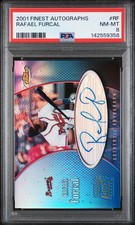 2001 Finest Autographs #RF Rafael Furcal PSA 8