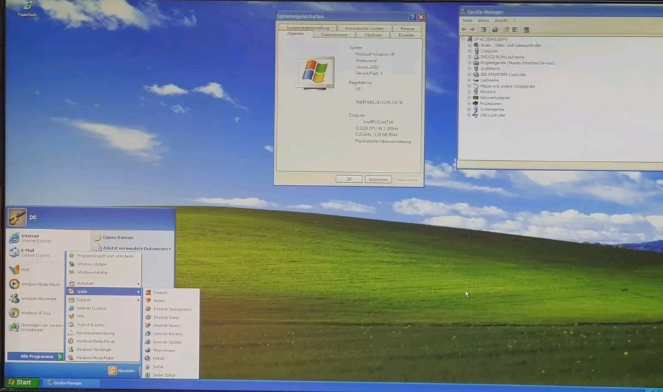 FUJITSU ESPRIMO Windows XP Gamer PC 500GB 4GB DVD i3 3,30GHz HD Spiel Computer - Bild 2 von 4