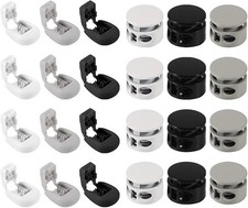 24 Stück Kordelstopper Metall 2 Loch Und Kor...