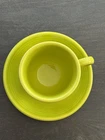 FIESTA Fiestaware Homer Laughlin Lime Lemongrass Green Cup & Saucer.
