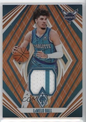 2023-24 Panini Phoenix Veteran Materials Orange 56/75 LaMelo Ball #VM-LMB 1ku8