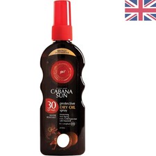 100ml CABANA Deep Tanning Oil - Nourishing Coconut Scent, Water Resistant SPF 30