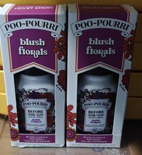 2 Poo-Pourri Toilet Spray Bathroom Air Freshner BLUSH FLORALS Full Size 2 Oz NIB