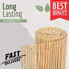 4M Heavy Duty Bamboo Fence Privacy Panel Screening Outdoor Slat Garden Fencing