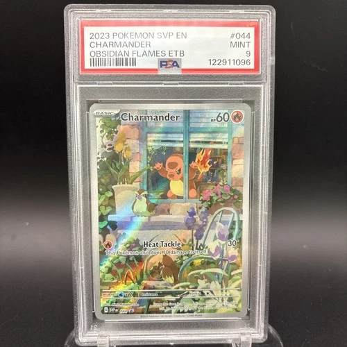 Pokemon TCG Charmander Obsidian Flames ETB Promo 044 PSA 9