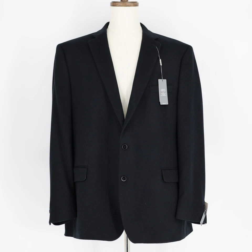 Abrigo deportivo clásico Michael Kors para hombre negro lana cachemir chaqueta informal talla 50L Foto 2 de 4