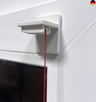Klebeträger für Plissees mit integriertem Spannschuh (4 Stück) - Klebeplatten fü