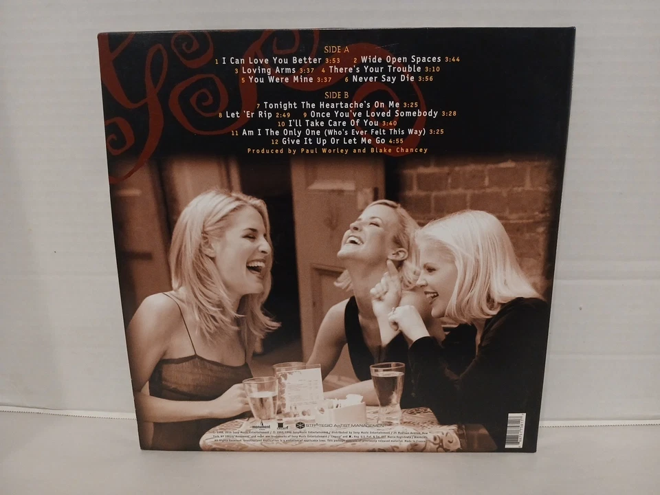 Dixie Chicks WIDE OPEN SPACES BLACK VINYL RECORD LP — 第 2/4 张图片