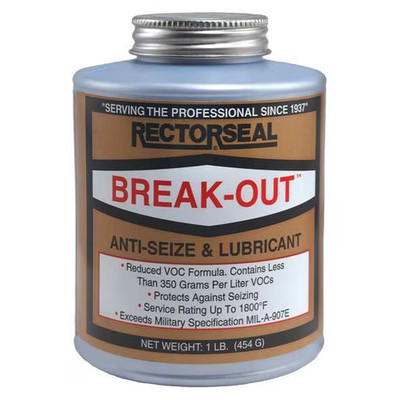 Rectorseal Anti Sieze Compound,Break Out,16 oz. 73431 Rectorseal 73431