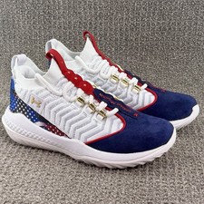 Under Armour Bryce Harper 9 Turf Baseball Red White Blue USA 3027440-101 Men's 8