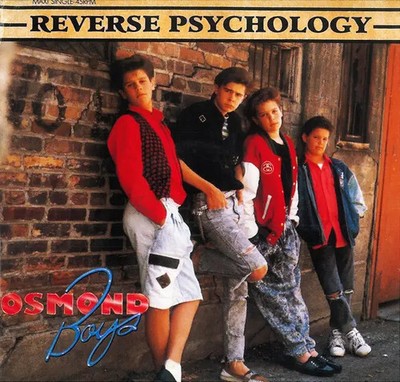 Osmond Boys Reverse Psychology Vinyl Single 12inch NEAR MINT Curb Records