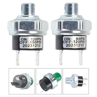 #ad 1 8 NPT Air Compressor Valve Switch 45mm Silver Pressure Control Device AU $18.31