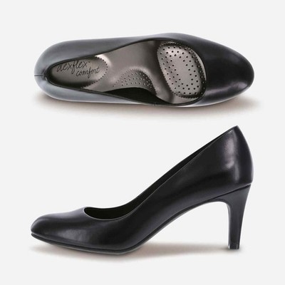 Payless Dexflex Comfort Karma Women's Round Toe Black Pump High Heel Shoes - 7