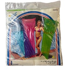 Vintage 90s Intex The Wet Set 72  Inflatable Pool Float Green Retro 59702