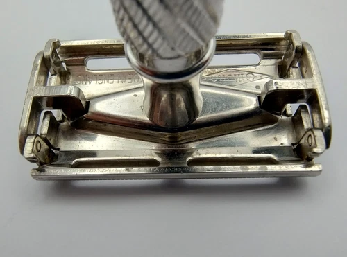 Gillette Aristocrat #66 Rodium Plated - Vintage De Razor - Imagen 9 de 15