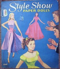 VINTAGE UNCUT 1940-50s STYLE SHOW PAPER DOLLS~RARE~#1 TOP REPRODUCTION~#1 SELLER