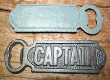  Cast Iron CAPTAIN Bottle openers, Sea Nautical opener SHIP BOAT HEAVY NAVY