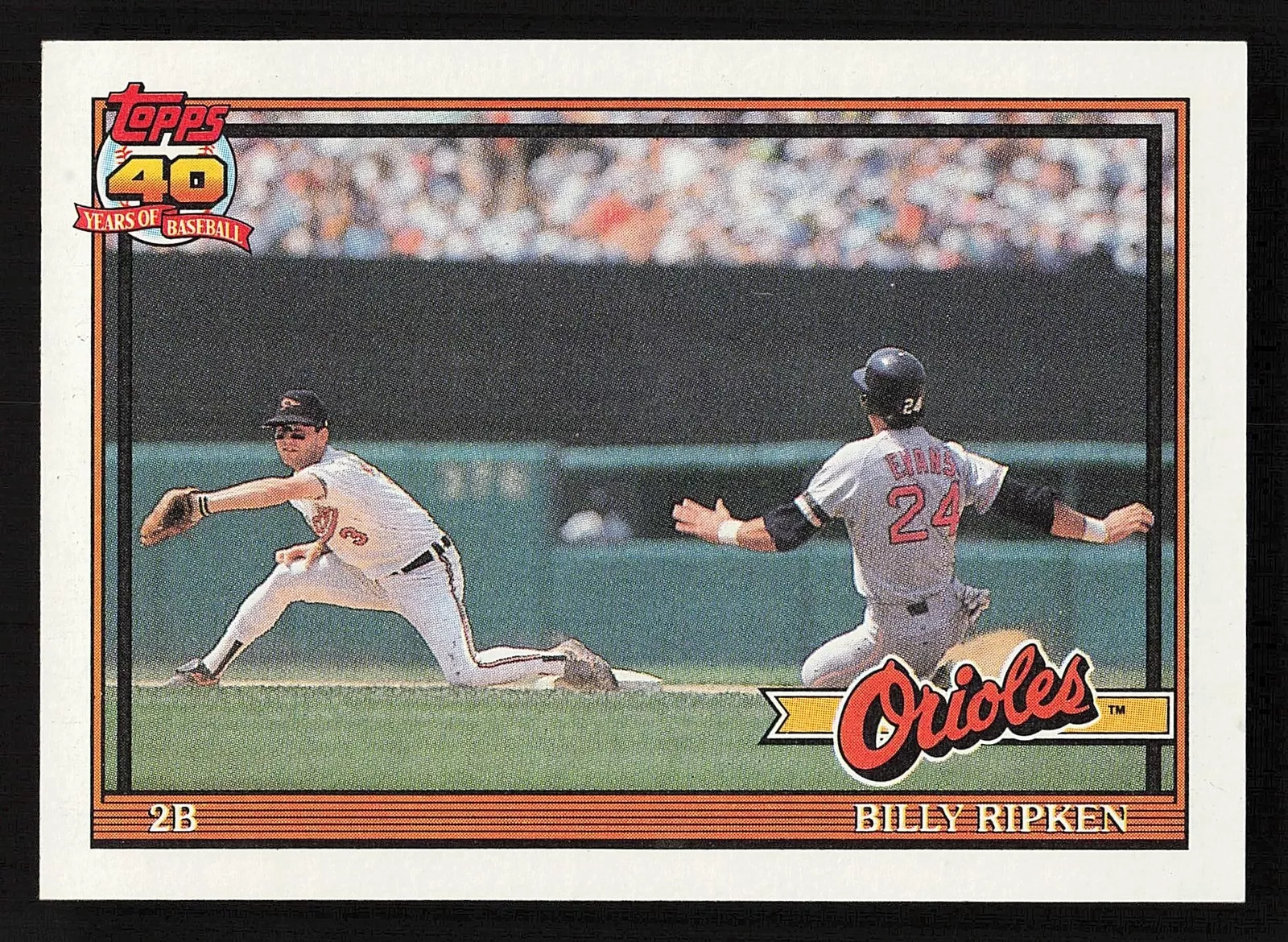 1991 Topps Billy Ripken #677 Baltimore Orioles