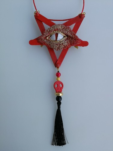 necklace protective talisman pendant magic amulet pentagram charm dragon jewelry - Picture 3 of 12