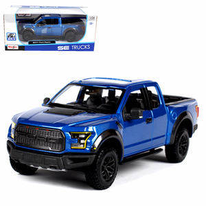 Details About 124 Maisto 2017 Ford F150 Raptor Metal Model Pickup Truck Blue
