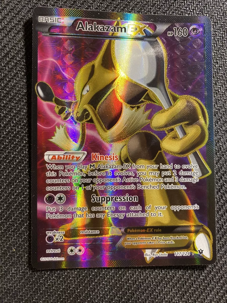 Pokemon Alakazam-EX 117/124 Full Art Ultra Rare