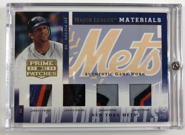 2005 Donruss Prime Patches Jay Payton Game Worn Four Patches Quad -Mets 5/5