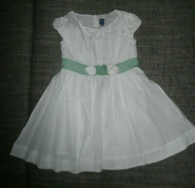 ***Paper Moon Kleid Hochzeit Taufe Geburtstag weiß grün Gr. 122 NEU***