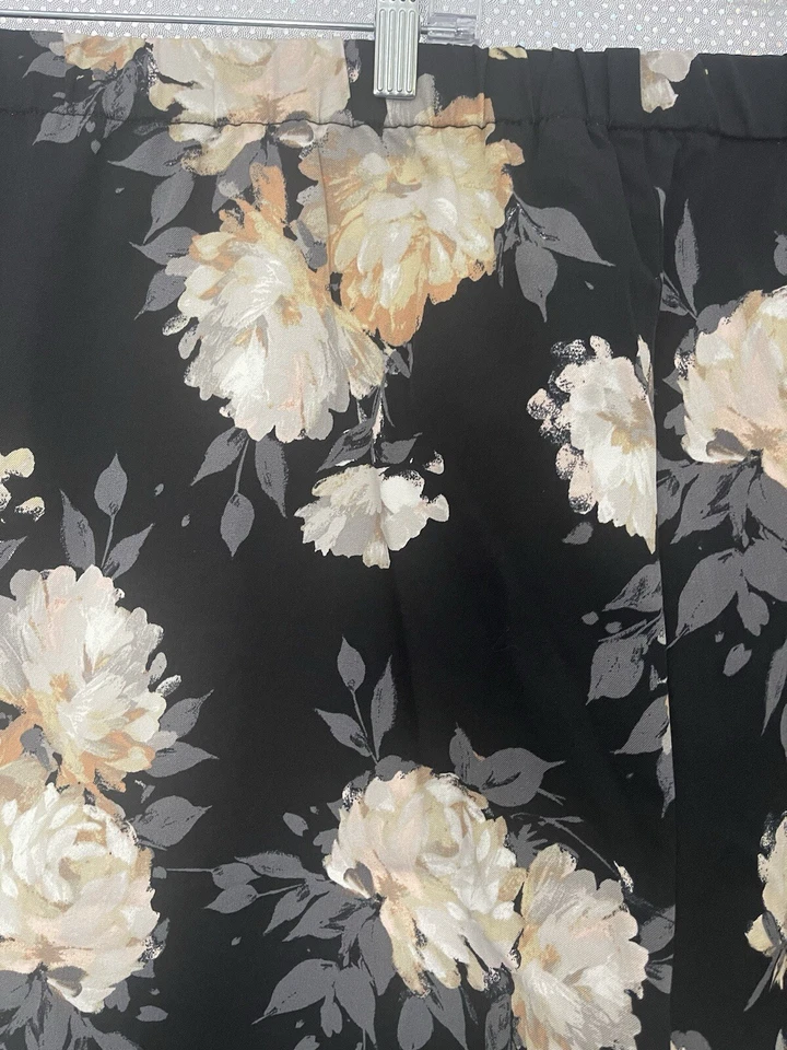 Isaac Mizrahi Live! Pantalones Mujer Plus 30W Alto Arte Boho Pierna Ajustada Pull On Foto 3 de 4