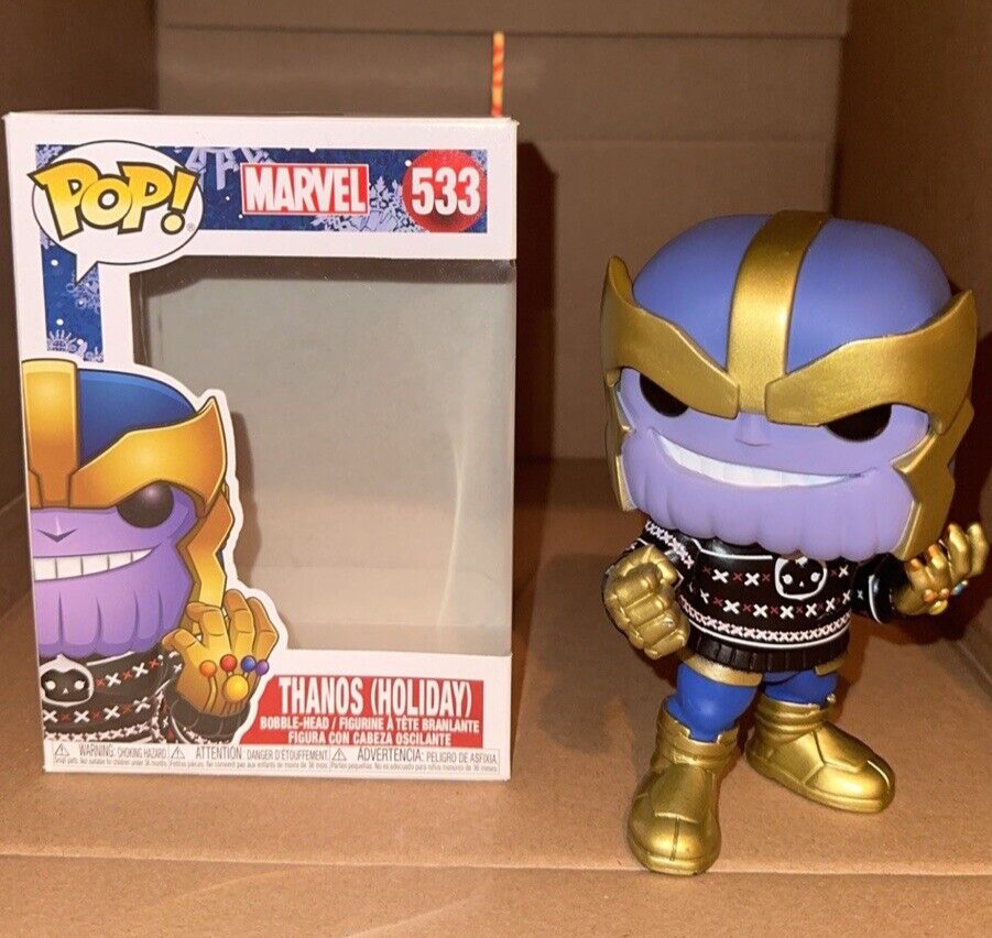Funko Pop! Marvel Thanos (holiday) #533 Vinyl Figure pre-owned