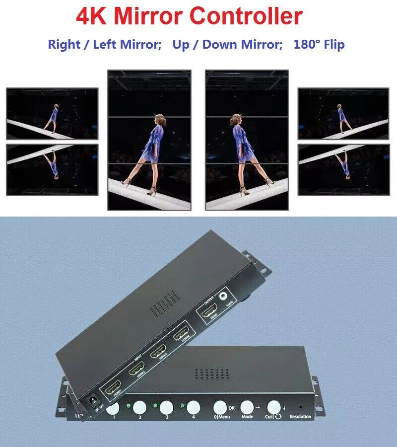 4K HDMI Controller L&R Mirror Up&Down Flip Horizontal
