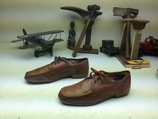 VINTAGE MADE IN ITALY BALLY TAN LEATHER LACE UP COLBY OXFORD DRIVING SHOES 9.5