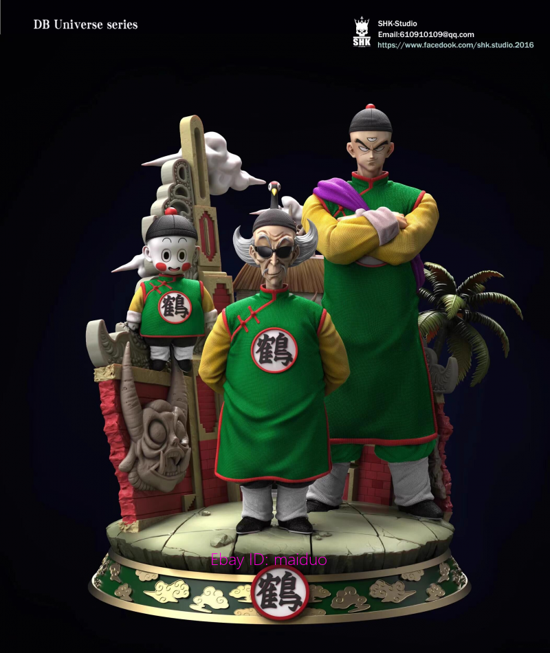 SHK Studio Crane Hermit Chiaotzu Tien Shinhan Dragon Ball Resin