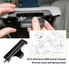For 13-18 Acura Center Rdx Lid Console Latch Armrest Lock Black 83417tx4a0 Eu