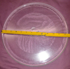 Glass Turntable & Roller Track For Microwave Approx. 12 3/4" Stamped With H18