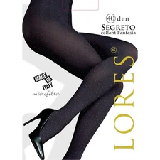 Lores Segreto women's tights no shorts polka dots made of microfiber 3D 40 Den