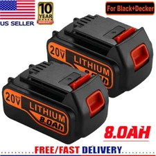 20V MAX 8.0Ah Battery for Black + Decker 20V Lithium LBXR20 LB20 LBX20 LB2X4020