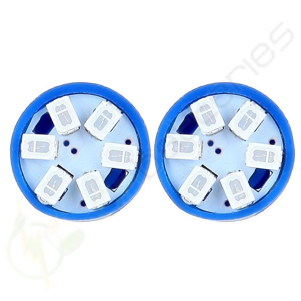 10pcs T10 W5W 194 168 6SMD Step Light LED Bulbs Ultra Blue For Chrysler/Lexus Foto 2 de 4