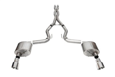 Fits Corsa 2024 Ford Mustang GT Xtreme Cat-Back Exhaust Sys. 3.0in Dual Rear