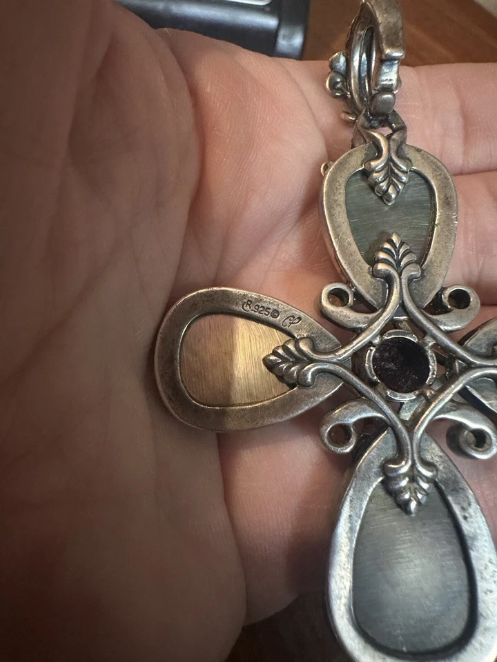 Крест-усилитель Carolyn Pollack из чистого перламутра и драгоценных камней - Изображение 4 из 4