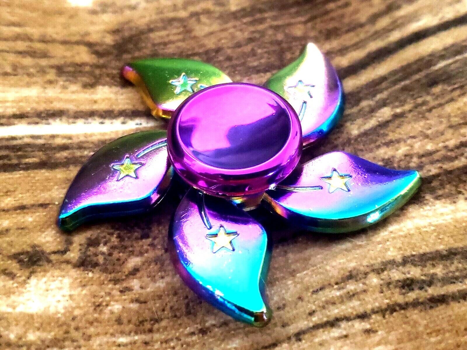 Rainbow Flower Fidget spinner Toy ADHD Focus Stress Kids Adults ...