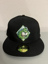 New Era 59FIFTY Daytona Tortugas Marvel x MiLB Fitted Hat Cap Black Size 7 NWT