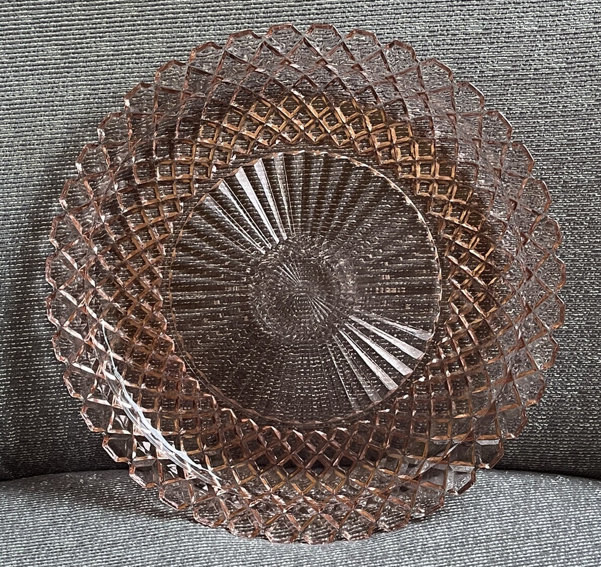 Anchor Hocking Waterford Waffle Pink Depression Glass 14