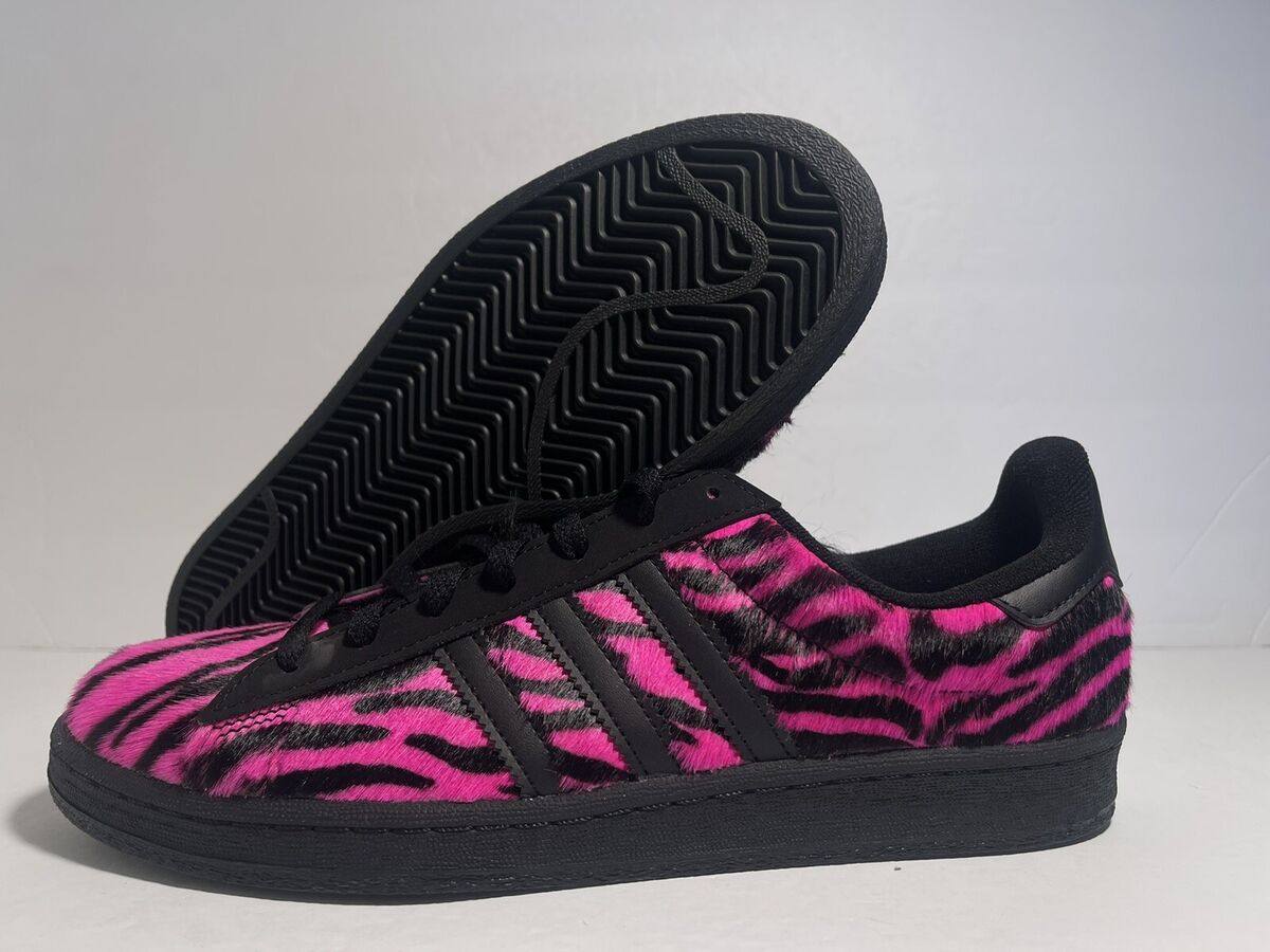 Adidas Campus 80s x Jeremy Scott Low Bones Pink Zebra Men's Adidas Campus 80s x Jeremy Scott Low Bones Pink Zebra Men's