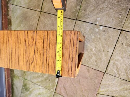 Vintage 1970s Drop Leaf Table Folding Table Mod Century - Picture 19 of 22